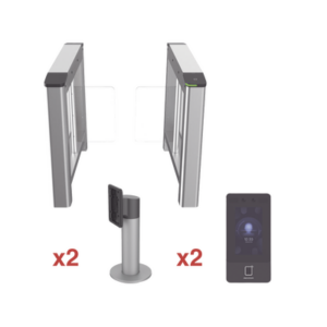 Kit de Torniquete con Terminales Faciales incluidas / Montajes Incluidos / Izquierdo y Derecho / Carril de 90 cms / 3,000,000 MCBF / 4 Pares de IR