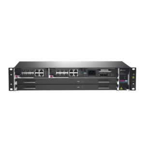 DeltaStream – OLT Módular GPON / Conexión de hasta 4,096 ONUs / 2 Tarjetas Main / Puertos Gigabit RJ45 Uplink / 4 Puertos SFP+ Uplink / Fuente Redundante AC- DC (incluida) / Administración desde la nube (DPMS)