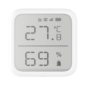 (AX PRO) Detector de Temperatura y Detector de Humedad Inalámbrico / 2.7″ de Tamaño / Uso en Interior / Rango de Detección desde -35°C hasta 99°C