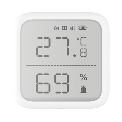 (AX PRO) Detector de Temperatura y Detector de Humedad Inalámbrico / 2.7″ de Tamaño / Uso en Interior / Rango de Detección desde -35°C hasta 99°C