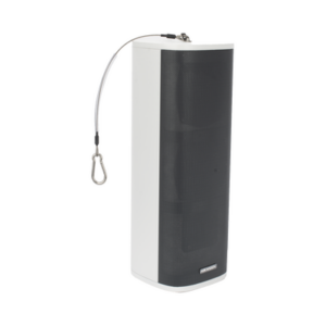 Bocina (Altavoz IP) | Tipo Columna | 60 Watts | Exterior IP66 | Entrada de alarma | Voceo en tiempo real | Calendarización de audios