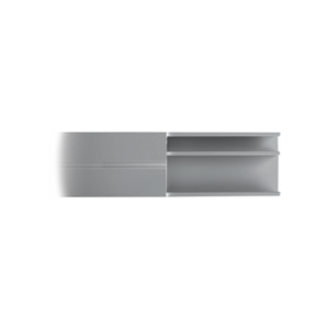 Canaleta de aluminio línea X color blanco, 53 x 14,66 mm, tramo de 2 metros
