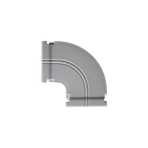 Curva horizontal 90 º color blanco para canaleta DX10000.00
