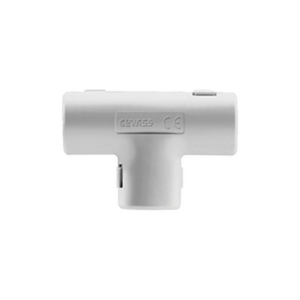 Unión en “T” para tubería rígida, recomendado para cable eléctrico, PVC Auto-extinguible, de 25 mm
