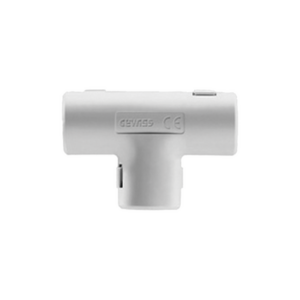 Unión en “T” para tubería rígida, recomendado para cable eléctrico, PVC Auto-extinguible, de 32 mm