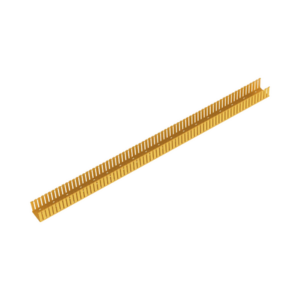 Canaleta Ranurada de PVC sin Tapa, Fiber-Duct™, 4 in de Ancho, 4 in de Alto y 1828.8 mm de Largo, Color Amarillo