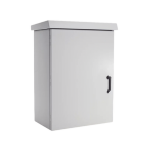 Gabinete Para Exterior OSP ComLine de 12 UR, 600 mm de Ancho, 500 mm de Profundidad De Aluminio, Color Gris Claro Con Protección NEMA 4/12/4X/3/3R; IP66