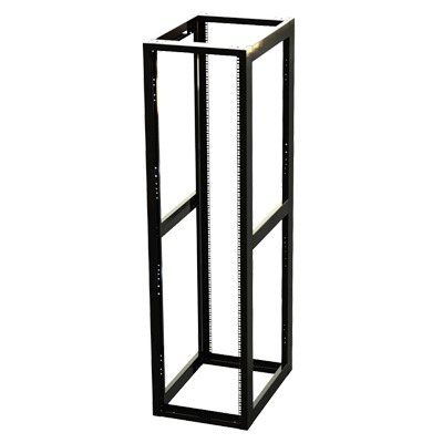 Rack Estándar 19″ de 4 Postes, Acero, 45 Unidades, Profundidad Ajustable.