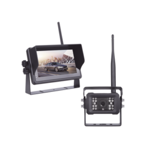 Sistema Profesional Inalámbrico de Cámara de Reversa Infrarroja y Monitor Touch de 7″ para Vehículos de Trabajo y Montacargas