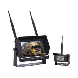 Sistema Profesional Inalámbrico de Cámara de Reversa Infrarroja y Monitor de 7″ para Vehículos de Trabajo y Montacargas