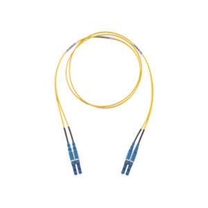 Jumper de Fibra Optica Monomodo 9/125 OS2, LC-LC Duplex, LSZH, Color Amarillo, 10 Metros (32.81 Pies)