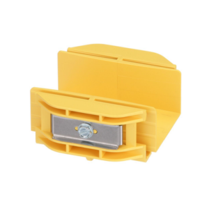 Union Recta “Cople”, Para Canaleta FiberRunner™ 2X2, Color Amarillo