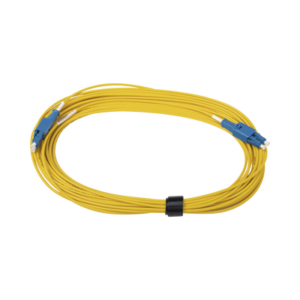Jumper de Fibra Óptica BladePatch Monomodo OS1/2, XGLO, Riser, LC/UPC-LC/UPC Duplex, OFNR, Color Amarillo, 10 Metros