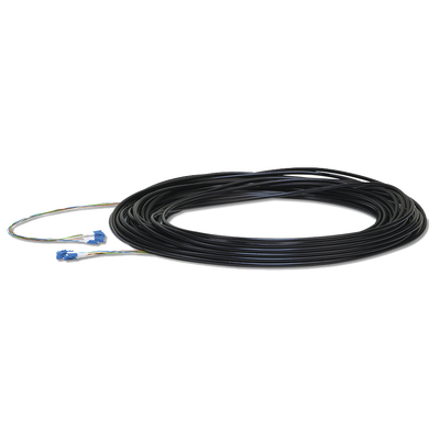 Fibercable de 18.29 Metros (60 Pies) Monomodo (SM) con Conectores LC, Ideal para Equipos Edgerouter, Edgeswitch y Edgepoint.