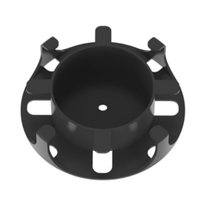 Administrador de Fibra Óptica en Paneles Opticom de 1 UR, Color Negro, 2 Piezas