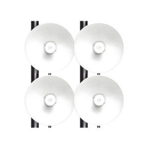 Kit de 4 radios FORCE4625 de alto Desempeño / Wi-Fi 6E / Hasta 1 Gbps / 5925 – 7125 MHz / Antena Integrada 25 dBi