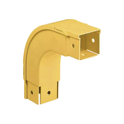 Bajada Vertical Exterior de 90º, Para uso con Canaletas 2×2 FiberRunner™, Color Amarillo
