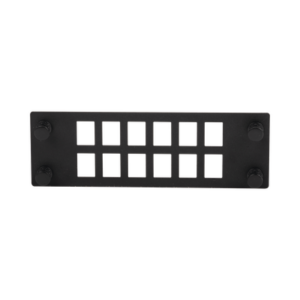 Placa Para 12 Adaptadores de Fibra Óptica, Uso con Gabinetes FPONE3 y FPONE4