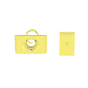 Accesorio de Salida a Tubo De 1.5 in (38 mm), Para Canaletas FiberRunner 4X4, 6X4, o 12X4, Color Amarillo