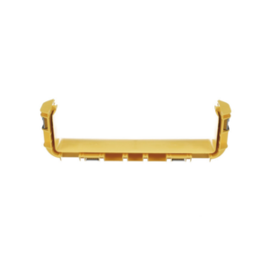 Union Recta “Cople”, Para Canaleta FiberRunner™ 12X4, Color Amarillo