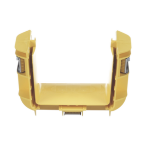 Union Recta “Cople”, Para Canaleta FiberRunner™ 4X4, Color Amarillo