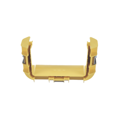 Union Recta “Cople”, Para Canaleta FiberRunner™ 6X4, Color Amarillo