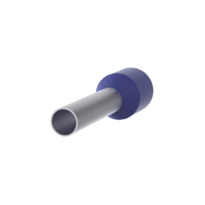 Ferrule Aislado PAN-TERM para Cable 14 AWG, Largo 12mm, DIN Color Azul. Paquete 500 Piezas