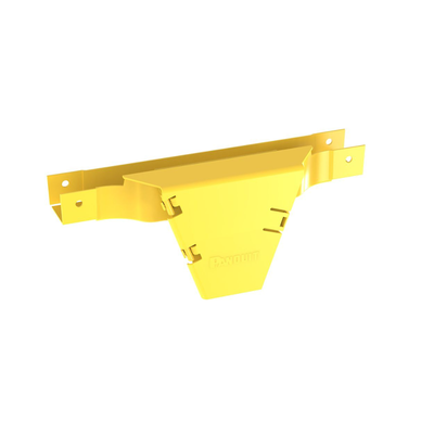 Accesorio en T con Conexión Horizontal y Bajada Vertical a 90º, Para Canaletas FiberRunner™ 2×2, Color Amarillo