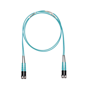 Jumper de Fibra Optica Multimodo 50/125 OM3, SC-SC Duplex, LSZH (Cero Halógenos), Color Aqua, 2 Metros (6.56 Pies)