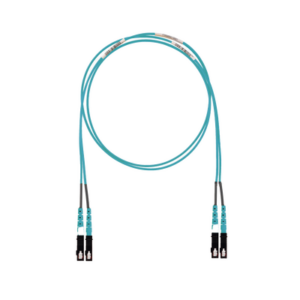Jumper de Fibra Optica Multimodo 50/125 OM3, SC-SC Duplex, LSZH (Cero Halógenos), Color Aqua, 8 Metros (26.25 Pies)