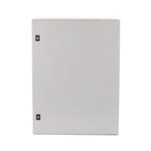 Gabinete de Acero, Nema 4 -IP 65 de 60 x 80 x 30 cm con Platina.