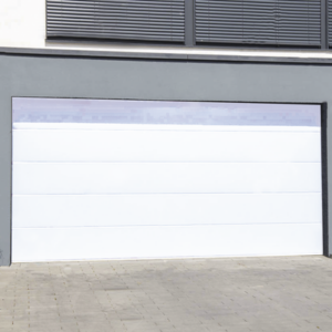 Puerta de Garage de Alta Calidad / Linea Central / Color Blanco 10X9 pies, AISLADA, Estilo Americana.