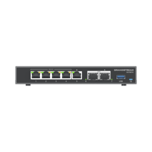 4 en 1: Firewall Nueva Generación, Router, IP PBX (24 usuarios / 8 llamadas), Switch Gigabit de 5 Puertos (4 PoE) y 2 Puertos SFP 2.5 Gigabit