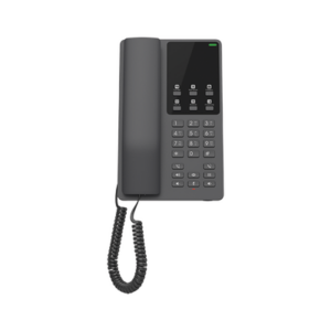 Teléfono IP Hotelero, 2 líneas SIP con 2 cuentas, codec Opus, IPV4/IPV6, color negro, con gestión en la nube GDMS