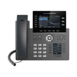 Teléfono IP Wi-Fi, Grado Operador, 6 líneas SIP con 6 cuentas, pantalla a color 4.3″, puertos Gigabit, Bluetooth, PoE, codec Opus, IPV4/IPV6 con gestión en la nube GDMS