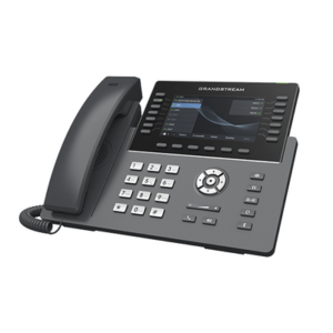 Teléfono IP Wi-Fi, Grado Operador, 14 líneas SIP con 6 cuentas, pantalla LCD 5″, puertos Gigabit, Bluetooth, PoE, codec Opus, IPV4/IPV6 con gestión en la nube GDMS