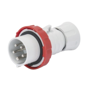 CLAVIJA MÓVIL RECTA HP – IP66/IP67/IP68/IP69 – 3P+N+T 16A 380-415V 50/60HZ – ROJO – 6H – CONEXIONADO DE TORNILLO