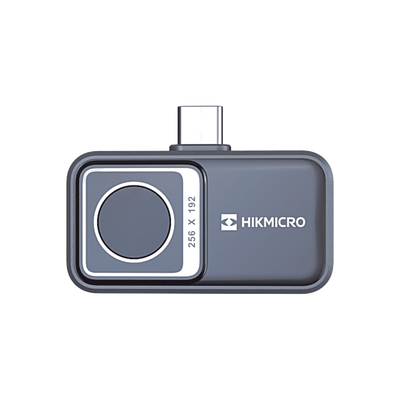 Mini2 V2 – Cámara Termográfica para Smartphone / Resolución IR 256 x 192 (49,152 píxeles) / SuperIR / Rango de -20°C a 400°C / Precisión ±2°C o ±2% / Compatible iOS (Lightning & USB-C) y And
