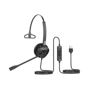 Diadema monoaural con tecnología antishock para teléfonos IP FANVIL con interfaz USB con micrófono de cancelación de ruido, larga durabilidad
