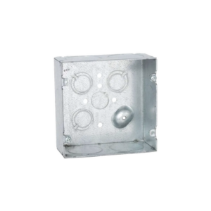 Caja Cuadrada 4 11/16 x 4 11/16″/ Profundidad 2- 1/8″/ Cuenta con 6 Entrada de 1 1/4″/ 1 Entrada de 1/2″ / 3 TKO (1/2″-3/4″).