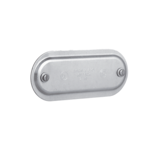 Tapa de Aluminio para Caja Condulet Ovalada de 3/4″.