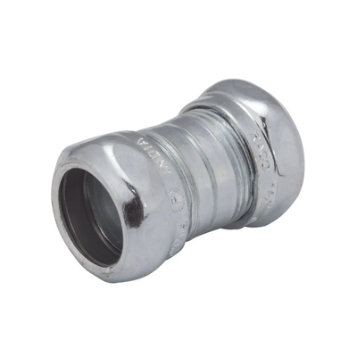 Cople Compresión de Acero Galvanizado para Pared Delgada de 1/2″.