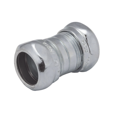 Cople Compresión de Acero Galvanizado para Pared Delgada de 1″ .