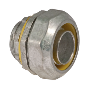 Conector recto metálico para tubería liquidtight de 1/2″ (13 mm).