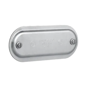 Tapa de Aluminio para Condulet Ovalada de 1″.