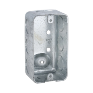 Caja (Chalupa) 4×2″/ Profundidad 1-7/8″ / 7 Entradas de 1/2″ y 1 de 3/4″.