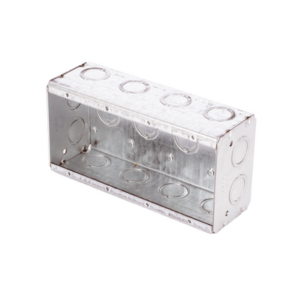 Caja Multigang de 4 Gangs,/ Profundidad de 2-1/2″/ 20 TKO (1/2″- 3/4″).
