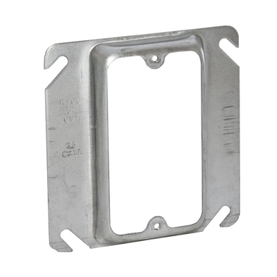 Sobretapa Cuadrada Galvanizada de 4″, realce de 1/2″.