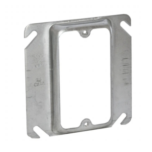 Sobretapa Cuadrada Galvanizada de 4″, realce de 1/2″.