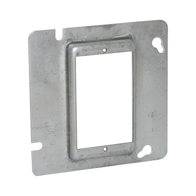 Sobretapa Cuadrada Galvanizada de 4 11-16″, realce de 1/2″.